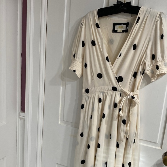 Maeve large dot faux wrap dress - Picture 6 of 7